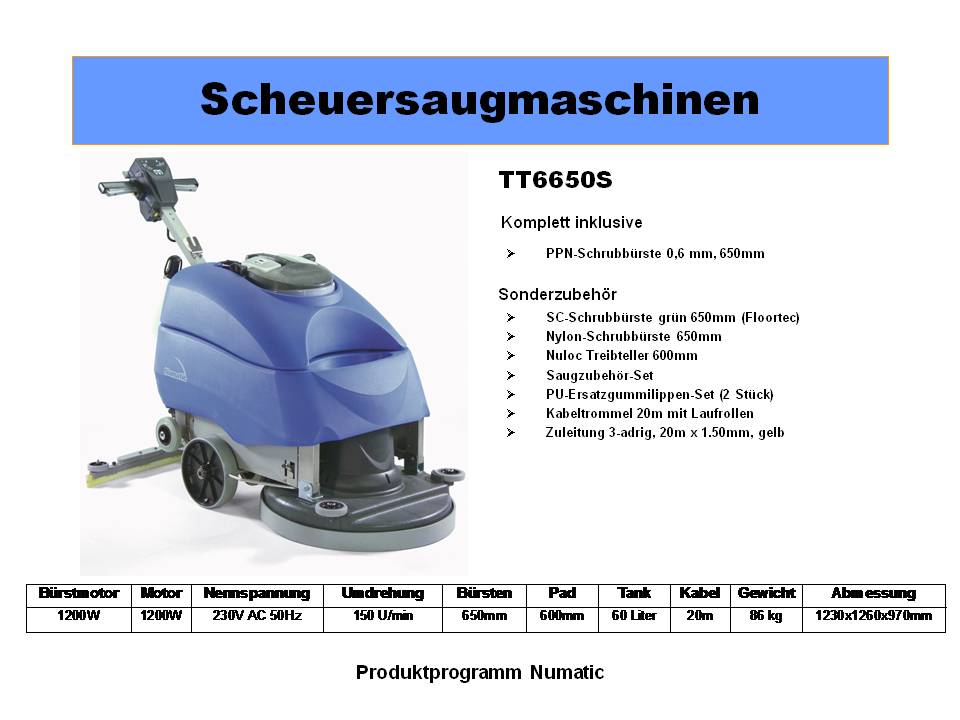 Scheuermaschienen